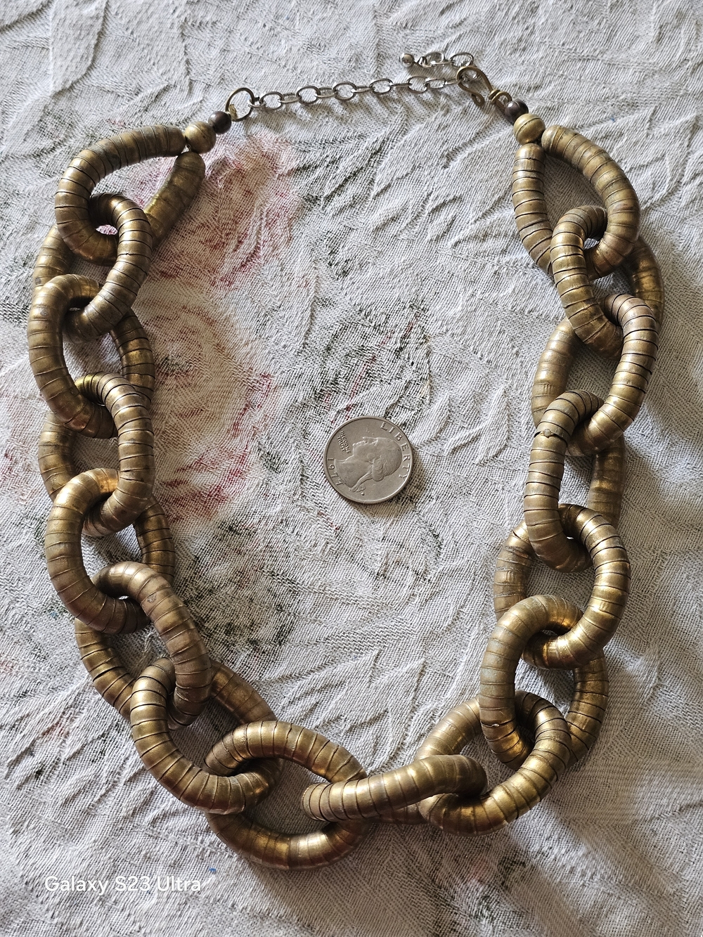 Stylish Brass  Link Necklace